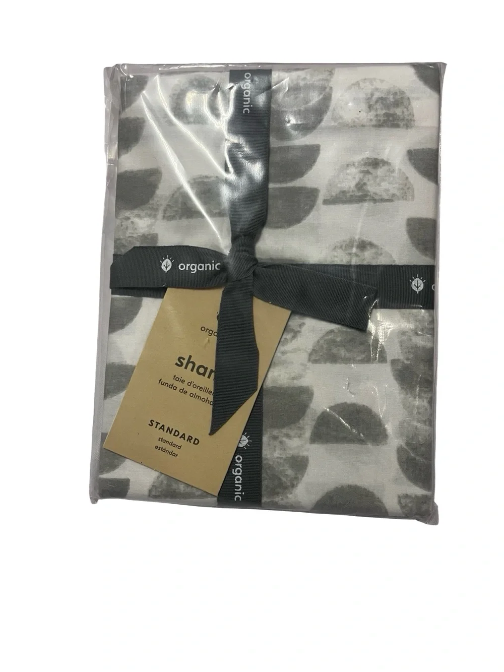 NWT WEST ELM HALF MOON ORGANIC Stamdard Pillow Sham 20” X 26” Minimalist